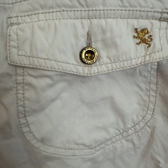 Vintage 2000s Express Low-Waist Embroidered Capris🌹 - Picture 4 of 6